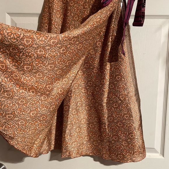 New reversible wrap silk skirt - Picture 3 of 7